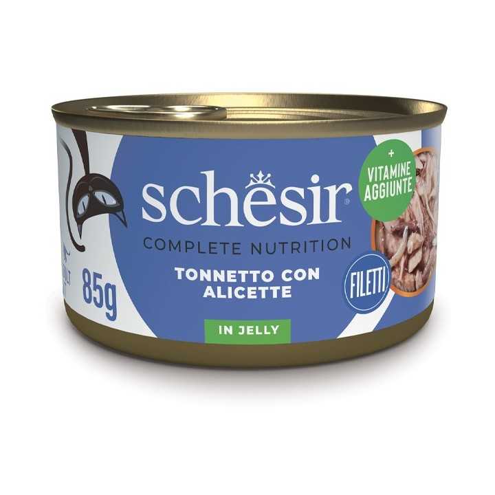 Schesir Complete Nutrition Jelly Tonnetto Con Alicette 85 Gr.