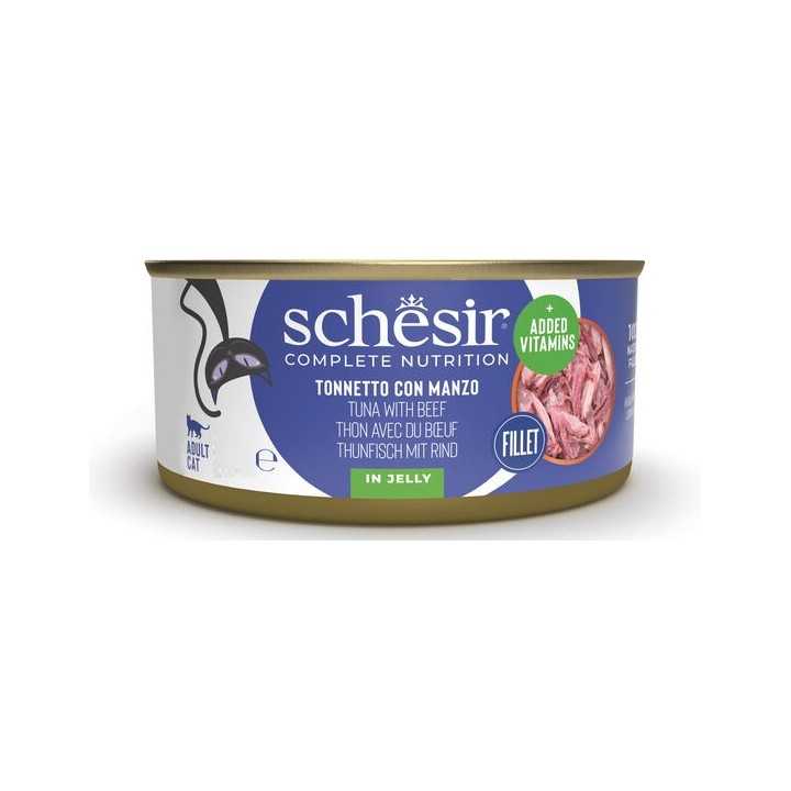 Schesir Complete Nutrition Jelly Tonnetto Con Manzo 85 Gr.