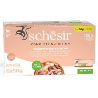 Schesir Complete Nutrition Jelly Tonnetto Con Salmone (6 X 50 Gr.)