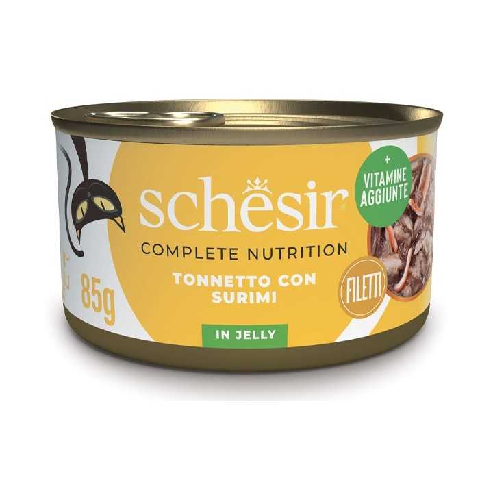 Schesir Complete Nutriton Jelly Tonnetto Con Surimi 85 Gr.