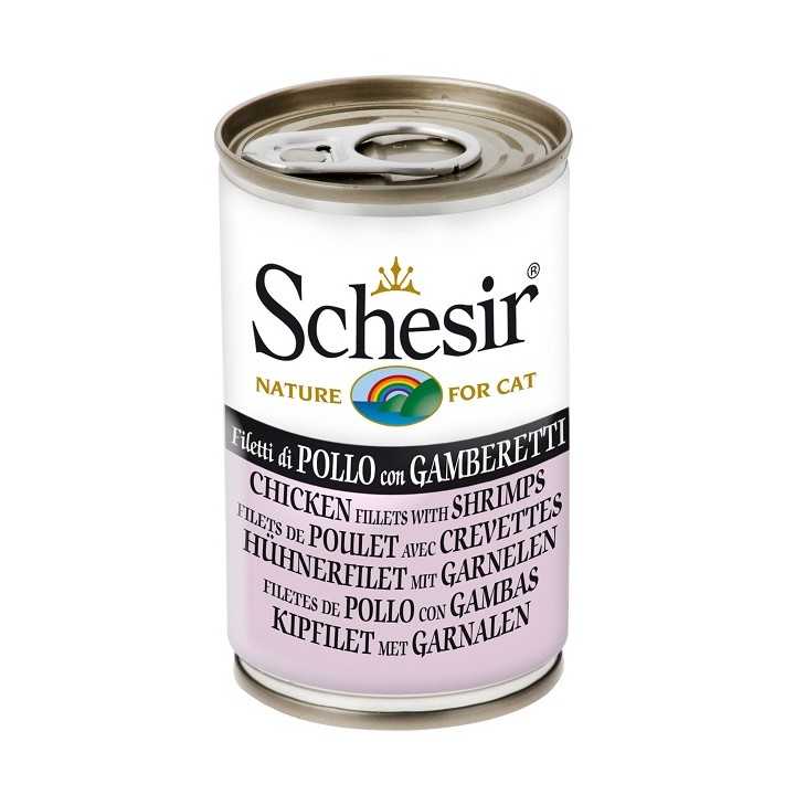 Schesir Filetti Di Pollo Con Gamberetti 140 Gr.