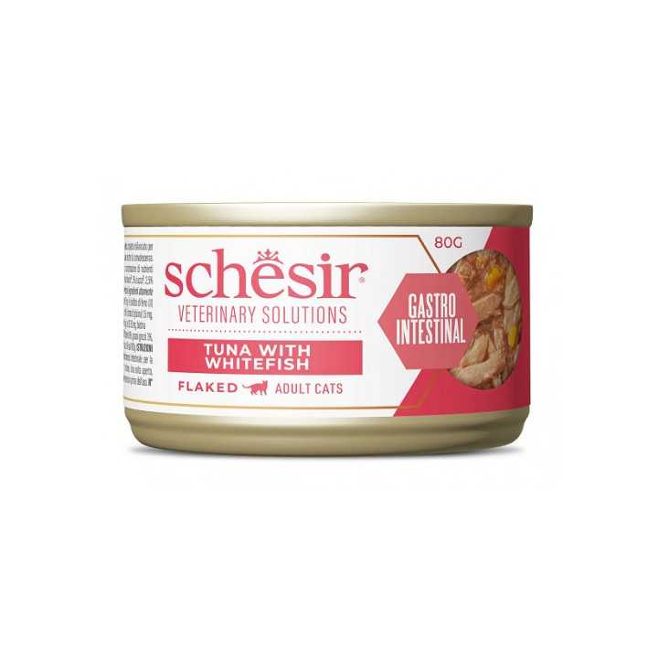 Schesir Vet Solutions Gastrointestinal Flaked Tonnetto Con Pesce Bianco 80 Gr.
