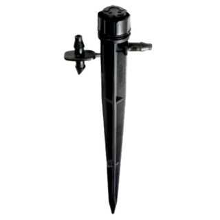 Irrigatore Gocciolatore per Irrigazione (Regolabile 0-40 Lt/h su Asta Puntale 13 cm