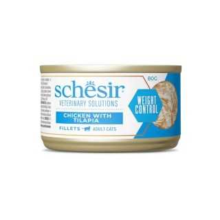 Schesir Vet Solutions Weight Control Fillets Pollo Con Tilapia 80 Gr.