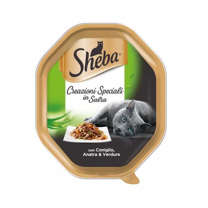 Sheba Creazioni Speciali In Salsa Coniglio, Anatra & Verdure 85 Gr.