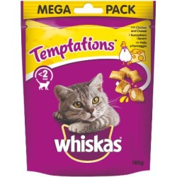 Whiskas Temptations Pollo & Formaggio Megapack 180 Gr.