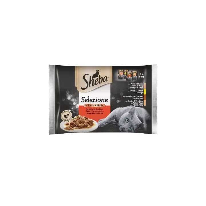 Sheba Selezione Carne In Salsa 4 X 85 Gr.