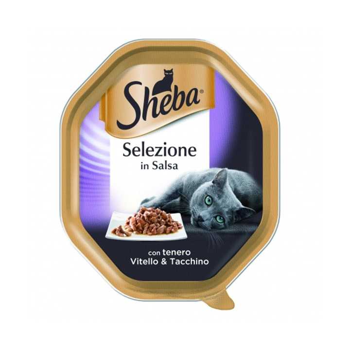 Sheba Selezione In Salsa Vitello & Tacchino 85 Gr.