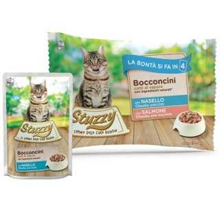 Stuzzy Cat Nasello & Salmone Multipack 4 Pz. X 85 Gr.