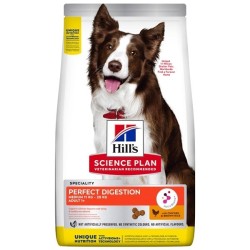 Hill'S Science Plan Canine Adult Medium Perfect Digestion Pollo & Riso Integrale 12 Kg.