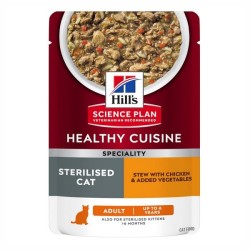 Hill'S Science Plan Feline Healthy Cuisine Adult Sterilised Spezzatino Con Pollo 80 Gr.
