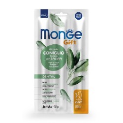 Monge Gift Soft Sticks Dental Coniglio & Salvia 15 Gr. / 3 Pz.