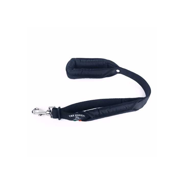 Treponti Guinzaglio Doppio Manico 65 Cm. Nero