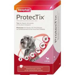 Beaphar Protectix Cane (4 - 10 Kg.) 4 Pipette Da 100 Mg. / 500 Mg.