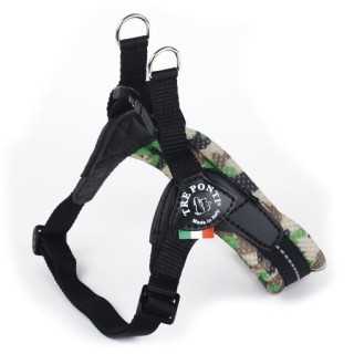 Treponti Pettorina Easy Fit Camouflage Mesh Tg.3½ (7-9 Kg.) Verde