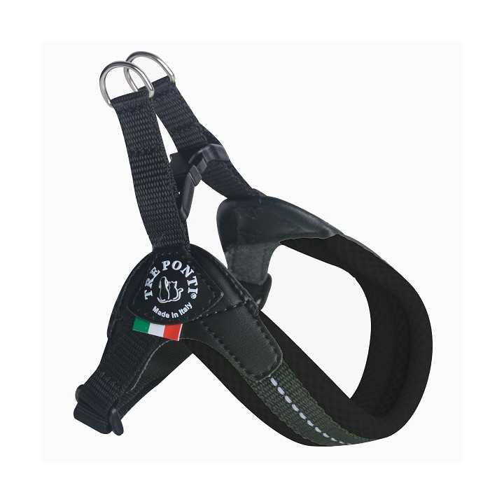 Treponti Pettorina Easy Fit Genesis Mesh Tg.2½ (5-6 Kg.) Nera