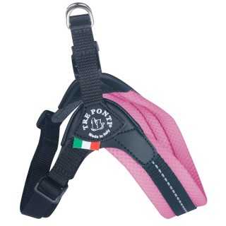 Treponti Pettorina Easy Fit Pastel Mesh Tg.1½ (3-4 Kg.) Rosa