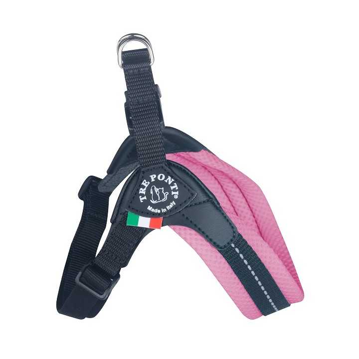 Treponti Pettorina Easy Fit Pastel Mesh Tg.2 (4-5 Kg.) Rosa