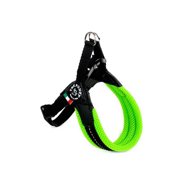 Treponti Pettorina Easy Fit Rete Fluo Tg.1 (0-4 Kg.) Verde