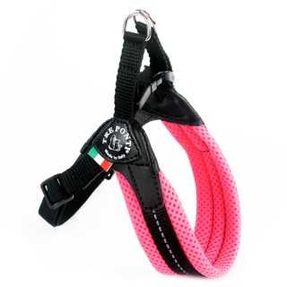 Treponti Pettorina Easy Fit Rete Fluo Tg.2 (4-5 Kg.) Rosa
