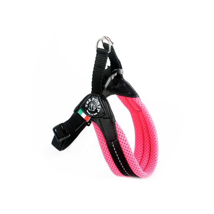 Treponti Pettorina Easy Fit Rete Fluo Tg.3 (6-7 Kg.) Rosa