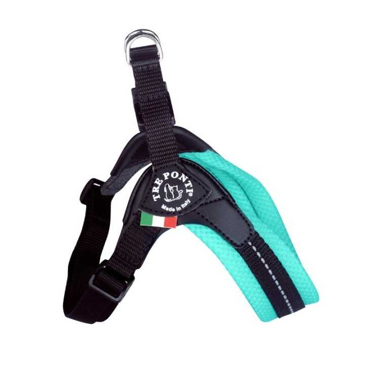 Treponti Pettorina Easy Fit Rete Tg.3 (6-7 Kg.) Menta