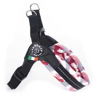 Treponti Pettorina Easy Fit Rete Tg.3½ (7-9 Kg.) Mimetica Rosa