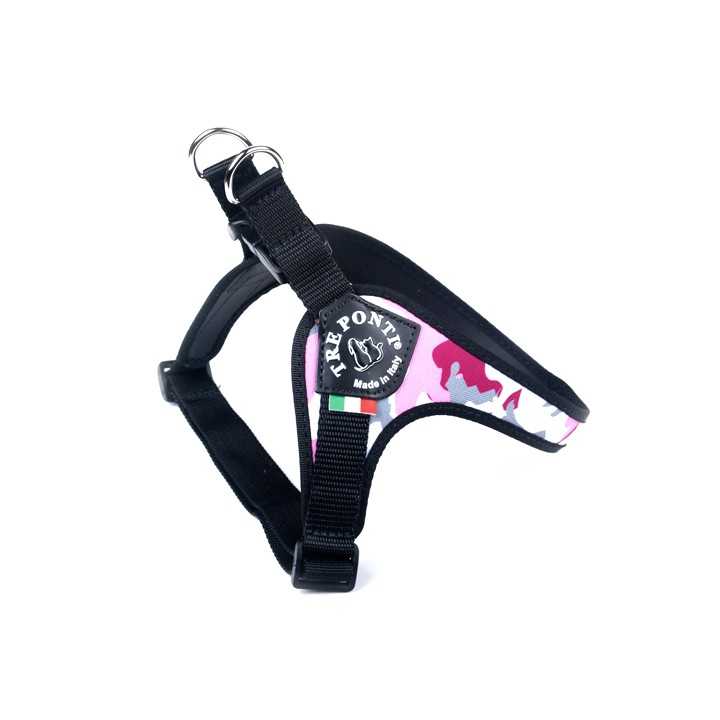 Treponti Pettorina Easy Fit Sottopancia Tg.1½ (3-4 Kg.) Mimetica Rosa