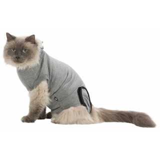 Trixie Body Protettivo Per Gatti Tg.M-L (36-42 Cm.) Grigio