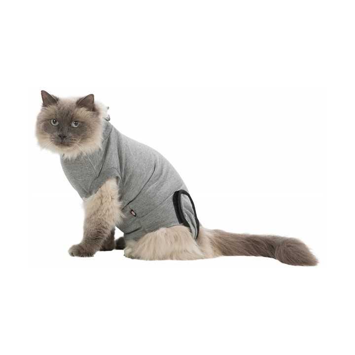 Trixie Body Protettivo Per Gatti Tg.M-L (36-42 Cm.) Grigio