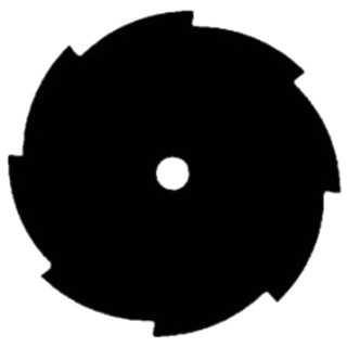 Disco Decespugliatore Per Prato (Lama Dritta 23 Cm 8 Denti) in Acciaio al Carbonio - Green Cat