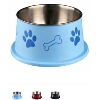 Trixie Ciotola Alta Per Orecchie Lunghe In Acciaio/Plastica 0,9 Lt. / Diam. 15 Cm.