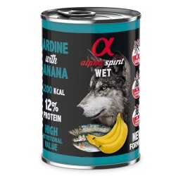 Alpha Spirit Dog Adult Sardine & Banana 400 Gr.