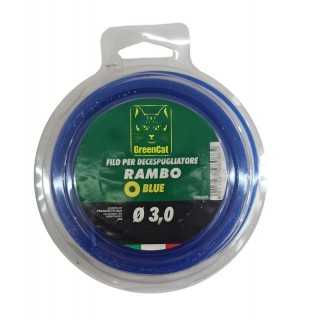 Filo Nylon per Decespugliatore (Sezione Tondo 3 mm Rotolo da 60 Mt) Rambo - Green Cat