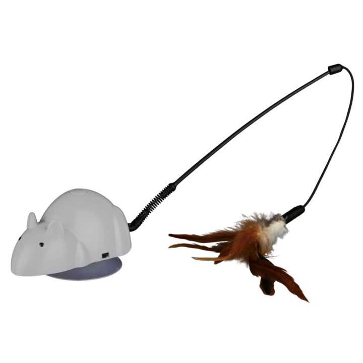 Trixie Gioco Crazy Mouse Con Giochi Intercambiabili In Plastica 12 Cm.