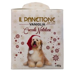Coccole Natalizie - Panettone Per Cani Gusto Vaniglia 80 Gr.