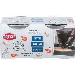 Trixie Kittis Soup Pollo & Gamberetti (4 X 80 Gr.)