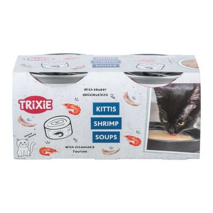 Trixie Kittis Soup Pollo & Gamberetti (4 X 80 Gr.)