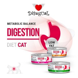 Disugual Diet Cat Digestion Low Fat Maiale 85 Gr.