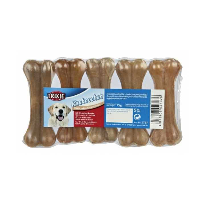 Trixie Osso In Pelle Bovina 11 Cm. / 5 X 75 Gr.