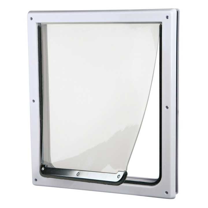 Trixie Porta Basculante 2 Funzioni M-Xl (39 X 45 Cm.) Bianca