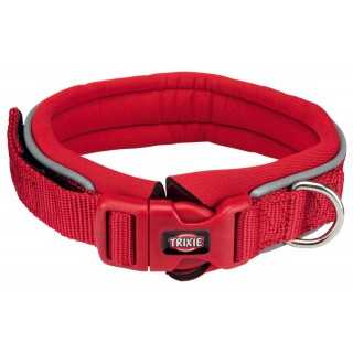 Trixie Premium Collare Alto Tg. L-Xl (55-61 Cm. / 30 Mm.) Rosso