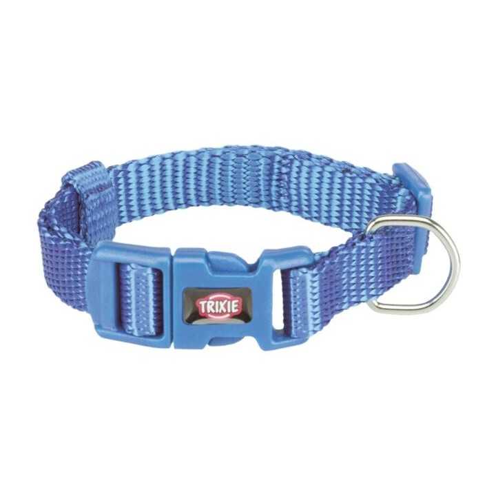 Trixie Premium Collare Tg. M-L 35-55 Cm. / 20 Mm. Blu