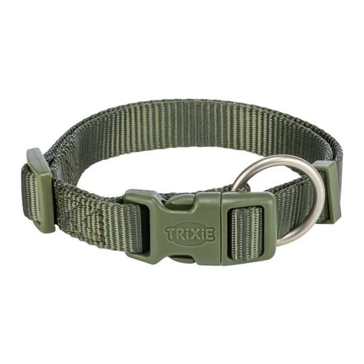 Trixie Premium Collare Tg. S 25-40 Cm. / 15 Mm. Verde Oliva