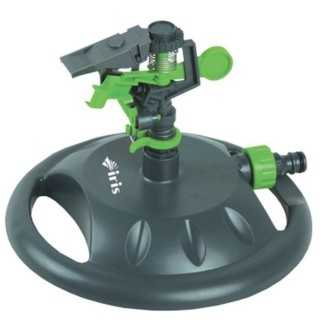 Irrigatore a Battente - Braccio Oscillante Su Base per Irrigazione Prato (Regolabile da 21-27 Mt - Fino a 19Lt/h) Frully - Iris