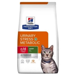 Hill'S Prescription Diet Feline C/D Urinary Stress + Metabolic 1,5 Kg.