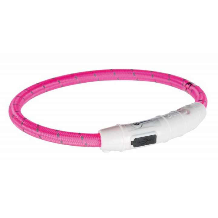 Trixie Safer Life Anello Flash Usb Tg. M-L (45 Cm.) Rosa