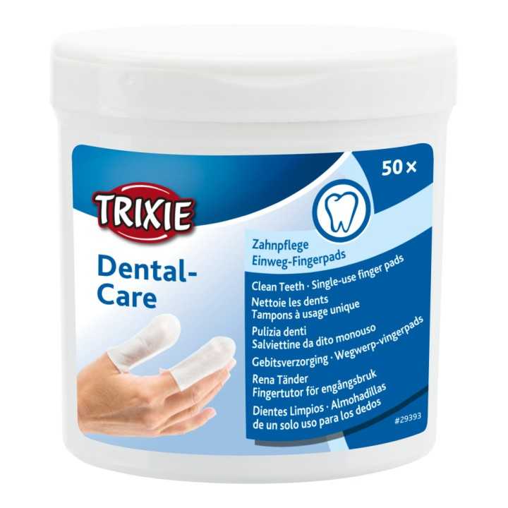Trixie Salviette Dito Monouso Pulizia Denti 50 Pz.