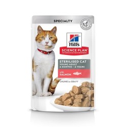 Hill'S Science Plan Sterilised Cat Young Adult Con Salmone 85 Gr.