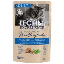 Lechat Excellence Adult Bocconcini Maltagliati Acciughe & Ortaggi 85 Gr.